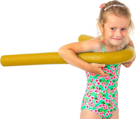 Makaron noodle do nauki pływania na basen Comfy  żółty 