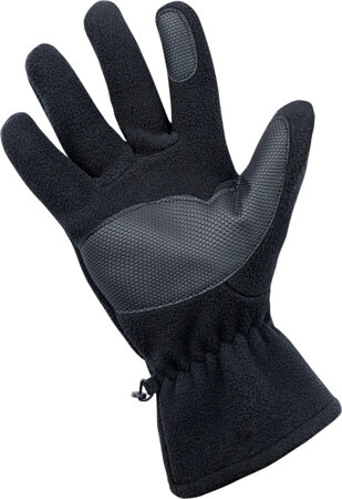Męskie rękawice polarowe Hi-tec Bage black/black rozmiar S/M