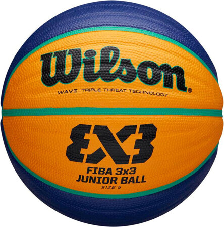 Piłka koszykowa Wilson Fiba 3x3 Junior żółto-niebieska WTB1133XB