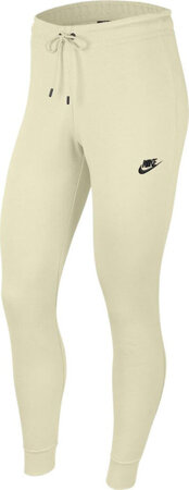 Spodnie damskie Nike Essntl Flc Mr Pnt Tight beżowe BV4099 113