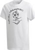 Koszulka dla dzieci adidas Yb Graph Tee biała GD6121
